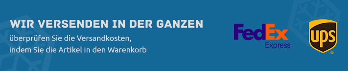 Wir versenden in der ganzen